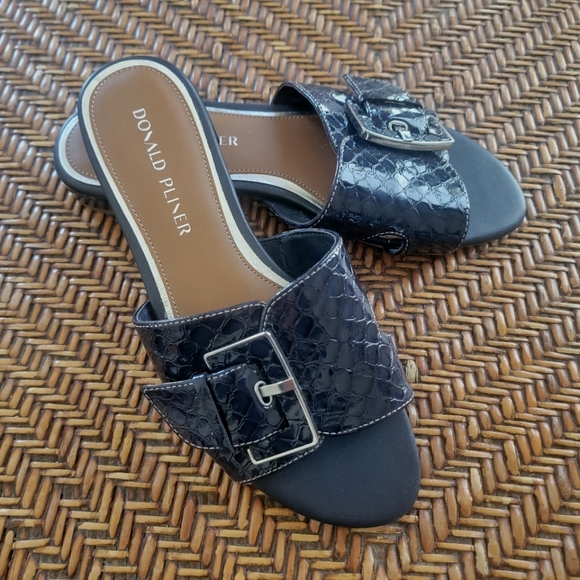 Donald Pliner Patent Leather Sandals - Picture 2 of 7